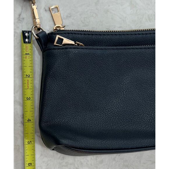 Mini Crossbody Vegan Leather Bag, Multi Compartment, Adjustable/Removable Strap - Picture 9 of 10